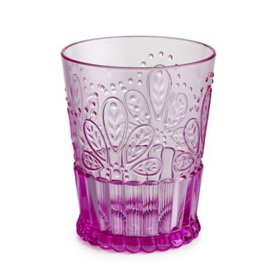 Fiesta Pink Plastic Unbreakable Glassware - Shorts Tumbler Glass image(1)