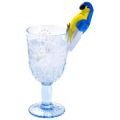 6 Reusable Parrot Cocktail Glass Clips image(1)