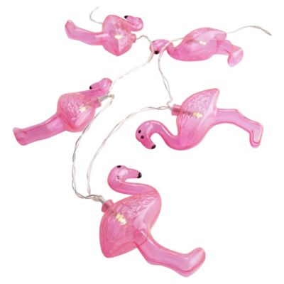 8 LED Light Up Pink Flamingo Party String Lights image(3)