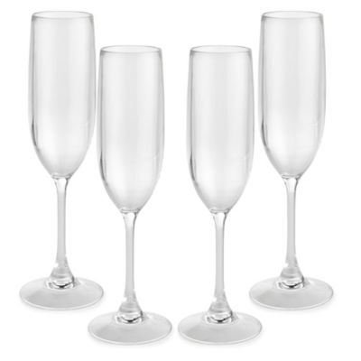 cheap plastic flute glasses