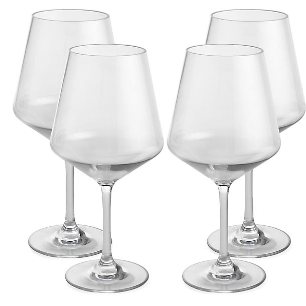 Party Proof Plastic Small Wine Goblet x 4 image(1)