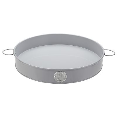 Heritage Garden Rustic Metal Round Serving Tray Lakeland