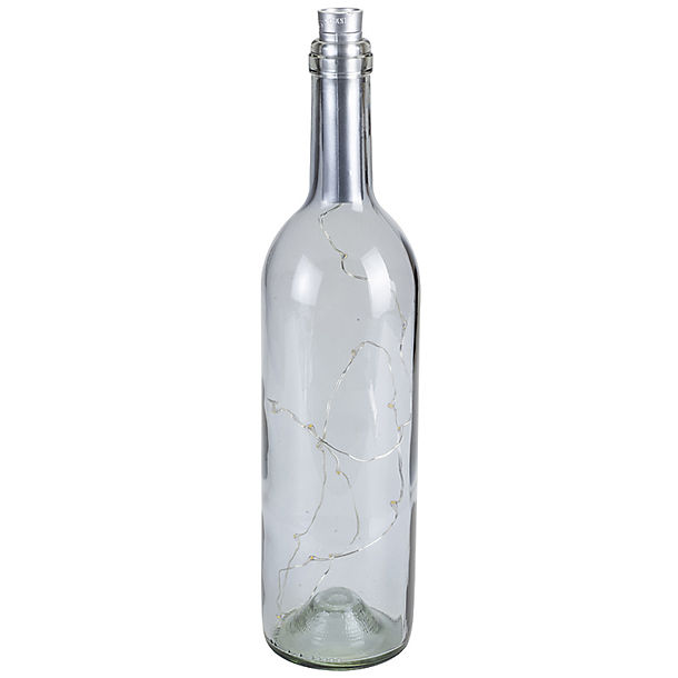 LED Wine Bottle Lantern Grey image(1)