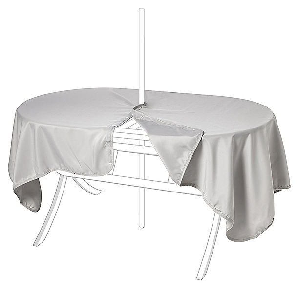 Waterproof Oblong Tablecloth Stone image(1)