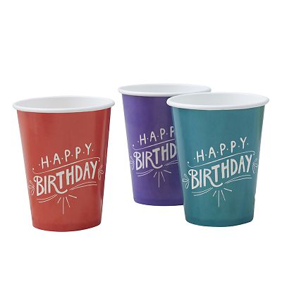 Happy Birthday 8 Paper Cups image(1)