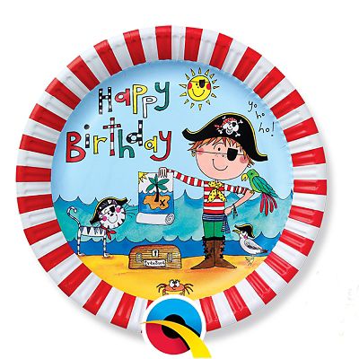 Rachel Ellen Pirate 8 Paper Plates image(1)