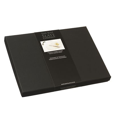 Just Slate Polygonal Marble Chopping Board with Fruit Knife image(3)