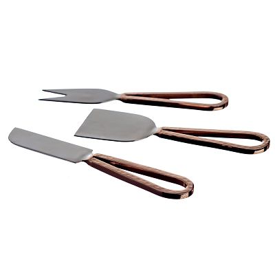 Just Slate 3 Copper Cheese Knives