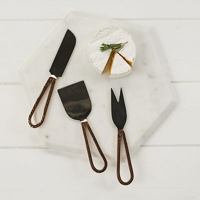 Just Slate 3 Copper Cheese Knives - (Image 2)