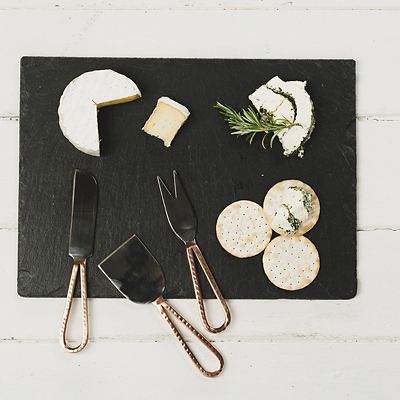 Just Slate 3 Copper Cheese Knives - (Image 3)