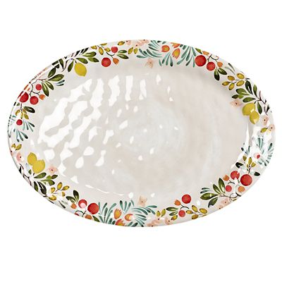 Lemon Grove Melamine Oval Serving Platter image(1)