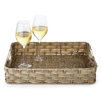 Rustic Woven Serving Tray image(1)