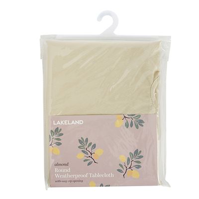 Round Weatherproof Outdoor Tablecloth Almond image(4)
