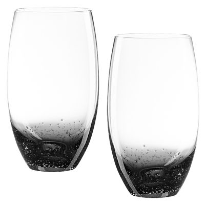 Handmade 'Bubble' Glass Tumblers x2 Lakeland