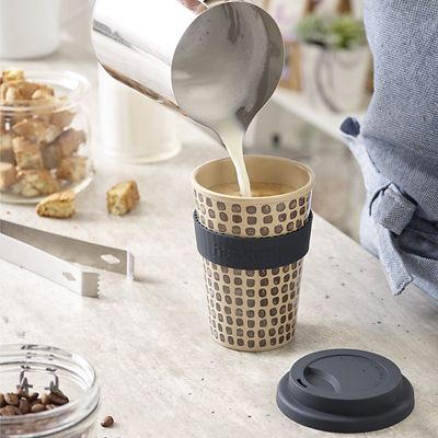 Huskup Reusable Eco Coffee Cup – Pebbles 400ml alt image 3