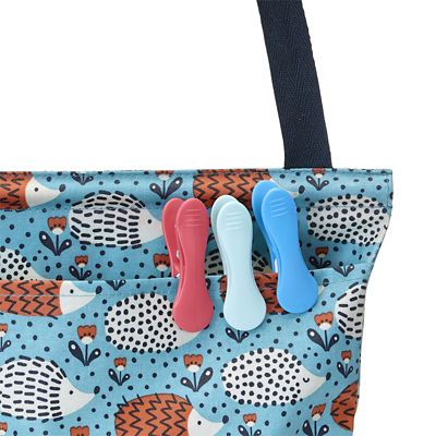 Hedgehog Oilcloth Peg Bag image(2)
