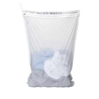 Whitmor Mesh Laundry Bag w/ID Tag White