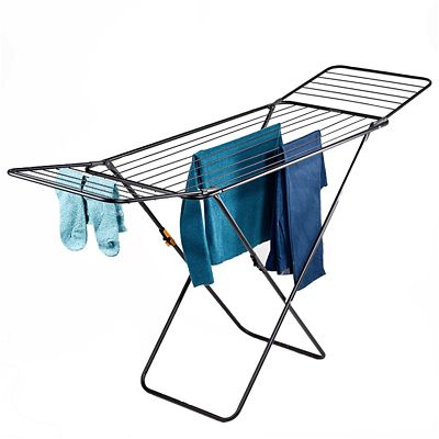 Flat Winged Airer Black