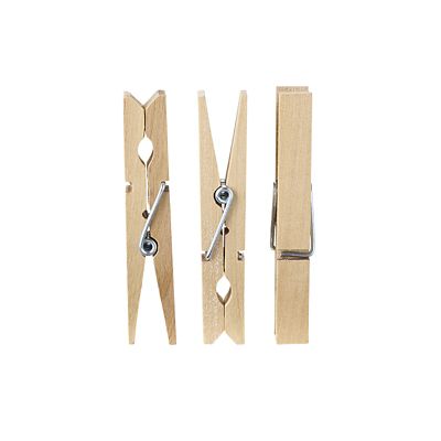 36 Wooden Clothes Pegs image(2)