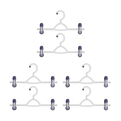 Soft grip peg skirt hangers x 3 Lakeland