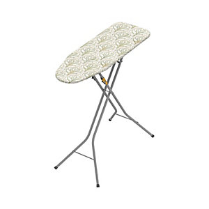 Easy-Store Mini Ironing Board with Hanger Hook – Tropical Foliage