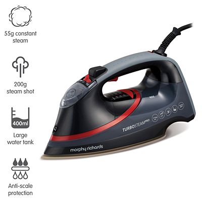 Morphy Richards Turbosteam Pro Pearl Ceramic Steam Iron 303125 image(4)