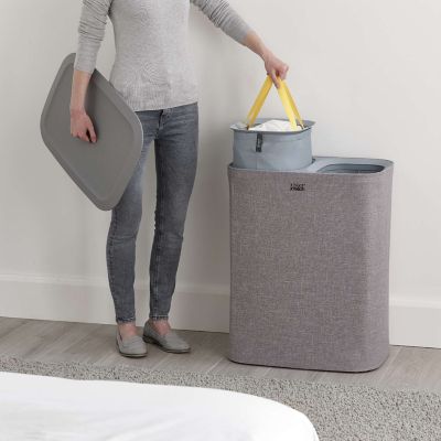 Joseph Joseph Tota 90L Laundry Separation Basket Grey image(6)