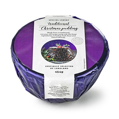 The Lakeland Large Luxury Christmas Pudding 454g Lakeland