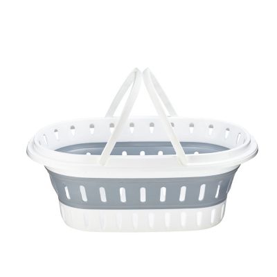 Silicone Collapsible Laundry Basket Folding Cloth Washing Storage Bin Pop  Up UK