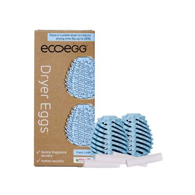 Ecoegg Dryer Eggs with Fresh Linen Scent Booster Sticks, pack of 2 image(1)
