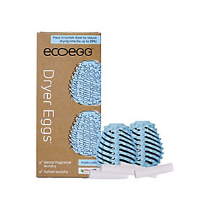 Ecoegg Dryer Eggs with Fresh Linen Scent Booster Sticks, pack of 2