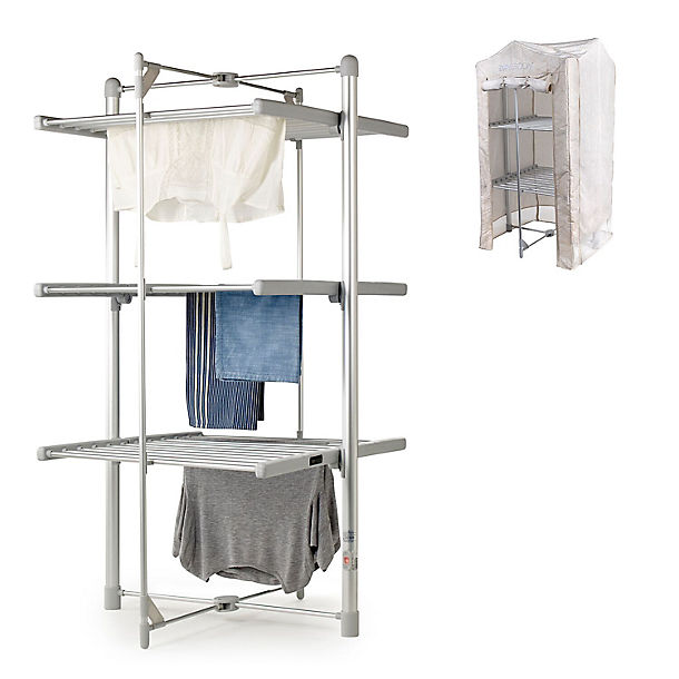 Dry:Soon 3-Tier Heated Airer and Patterned Cover Bundle | Lakeland