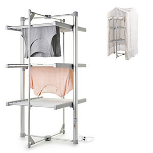 Dry:Soon Mini 3-Tier Heated Airer and Patterned Cover Bundle