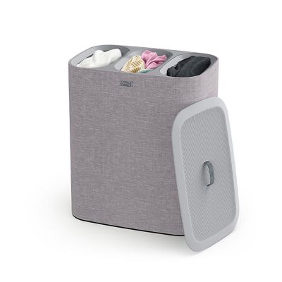 Joseph Joseph Tota Trio 90L Laundry Basket Grey | Lakeland