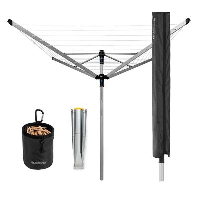Brabantia 60M Lift-O-Matic Advance Rotary Airer Bundle