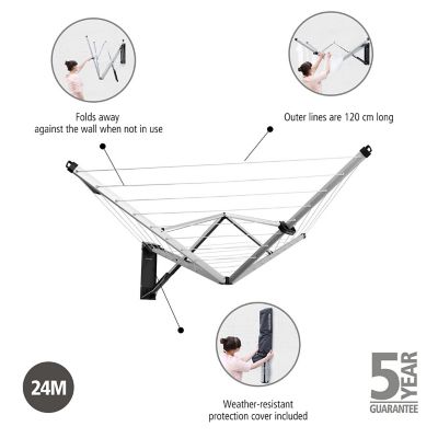 Brabantia WallFix Dryer with Protective Cover image(3)