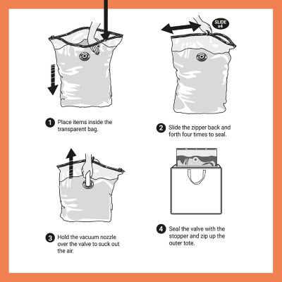 Lakeland Slimline Vacuum Clothes & Duvet Storage Tote Bag  image(7)