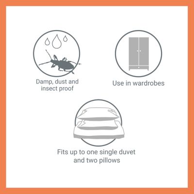 Lakeland Slimline Vacuum Clothes & Duvet Storage Tote Bag  image(8)