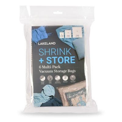6 Lakeland Shrink & Store Vacuum Bags