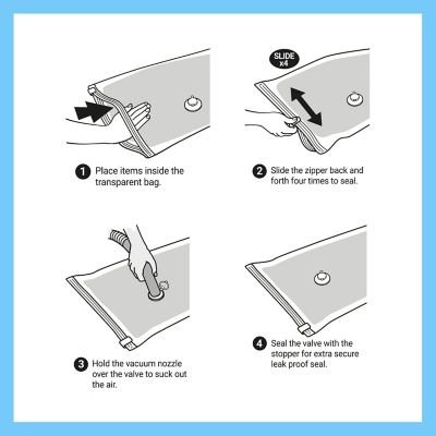 6 Lakeland Shrink & Store Vacuum Bags image(5)