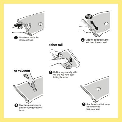 2 Lakeland Shrink & Store Travel Roll Bags image(8)