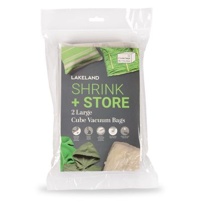 2 Lakeland Shrink & Store Cube Vacuum Storage Bags - Large