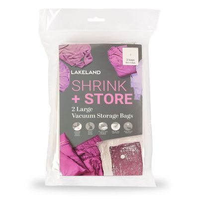 2 Lakeland Shrink & Store Large Vacuum Bags