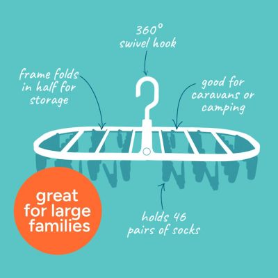 Lakeland 46 Peg Foldable Smalls Dryer image(3)