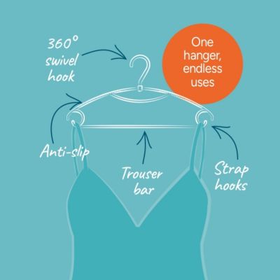Lakeland Plastic Hangers – Pack of 6 image(2)