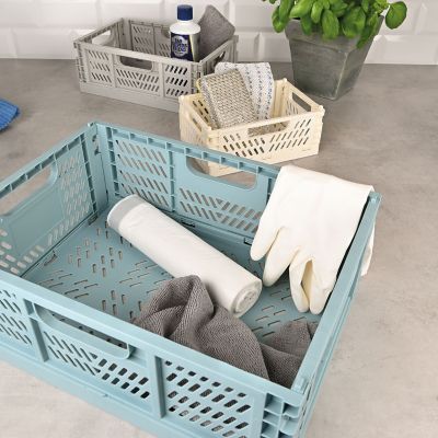 Lakeland Small Folding Storage Crates – Set of 2 image(3)