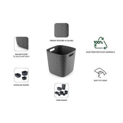 Curver Softex 15L Storage Basket – Dark Grey image(6)