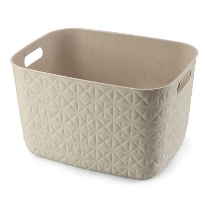 Curver Softex 19L Storage Basket – Chalk White