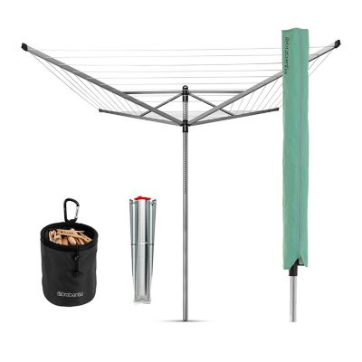 Brabantia 50M Lift-O-Matic Rotary Airer Bundle