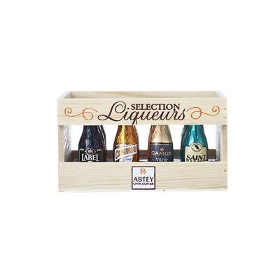 12 Dark Chocolate Bottles Liqueur Crate 155g image(2)